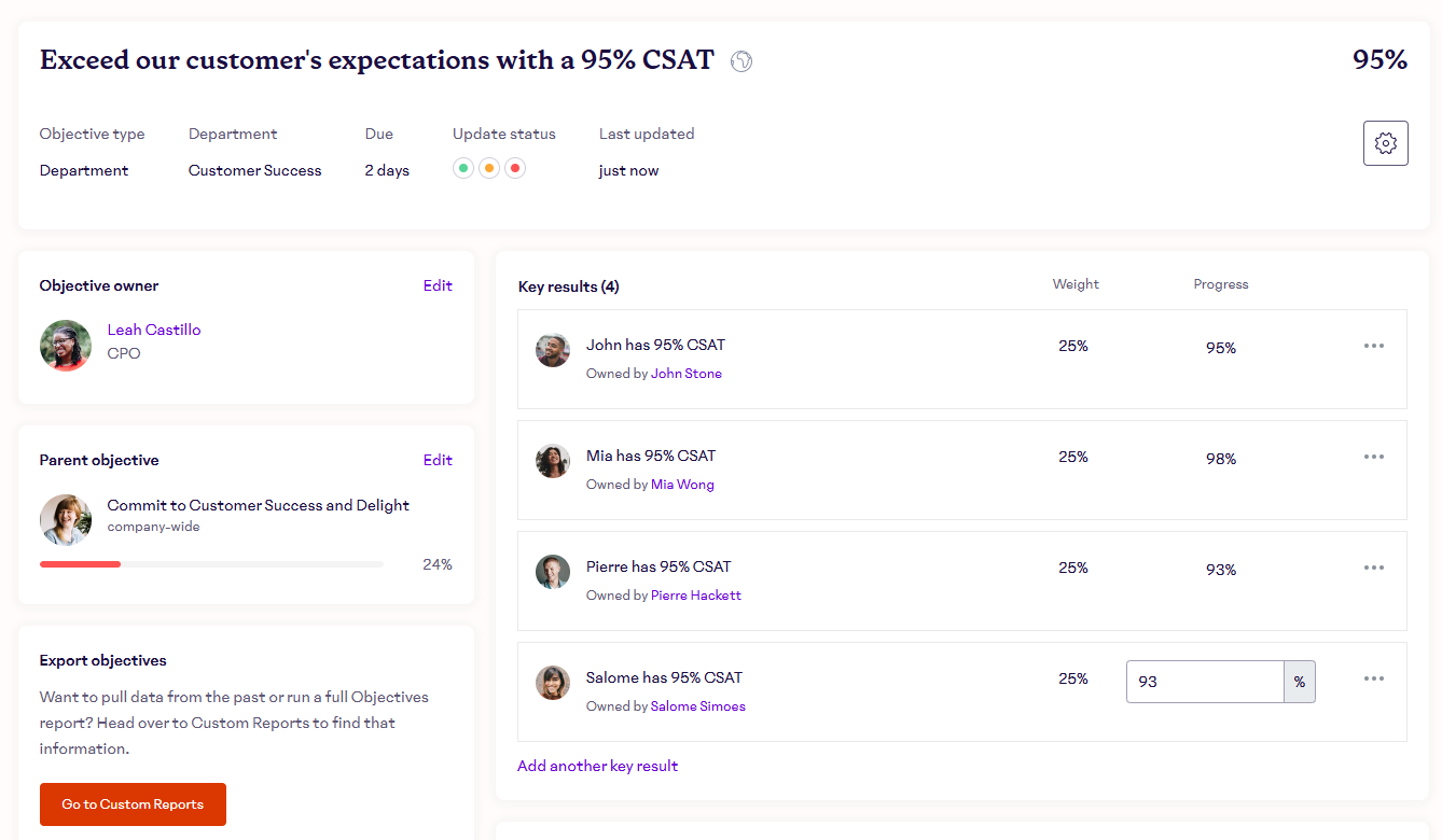 Objectives: Feature Overview – 15Five Help Center, image size:1338x780